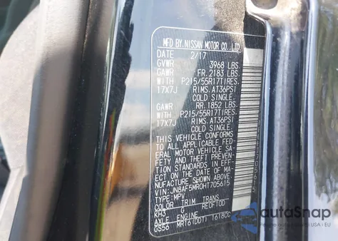 2017 Nissan Juke S из США, поврежденный, VIN JN8AF5MR0HT705615